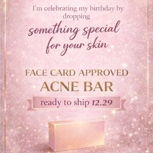 Handcrafted PRE SALE Face Card Approved Pink Acne Bar